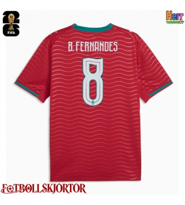 Portugal Bruno Fernandes #8 Hemmatröja VM 2026 Kortärmad
